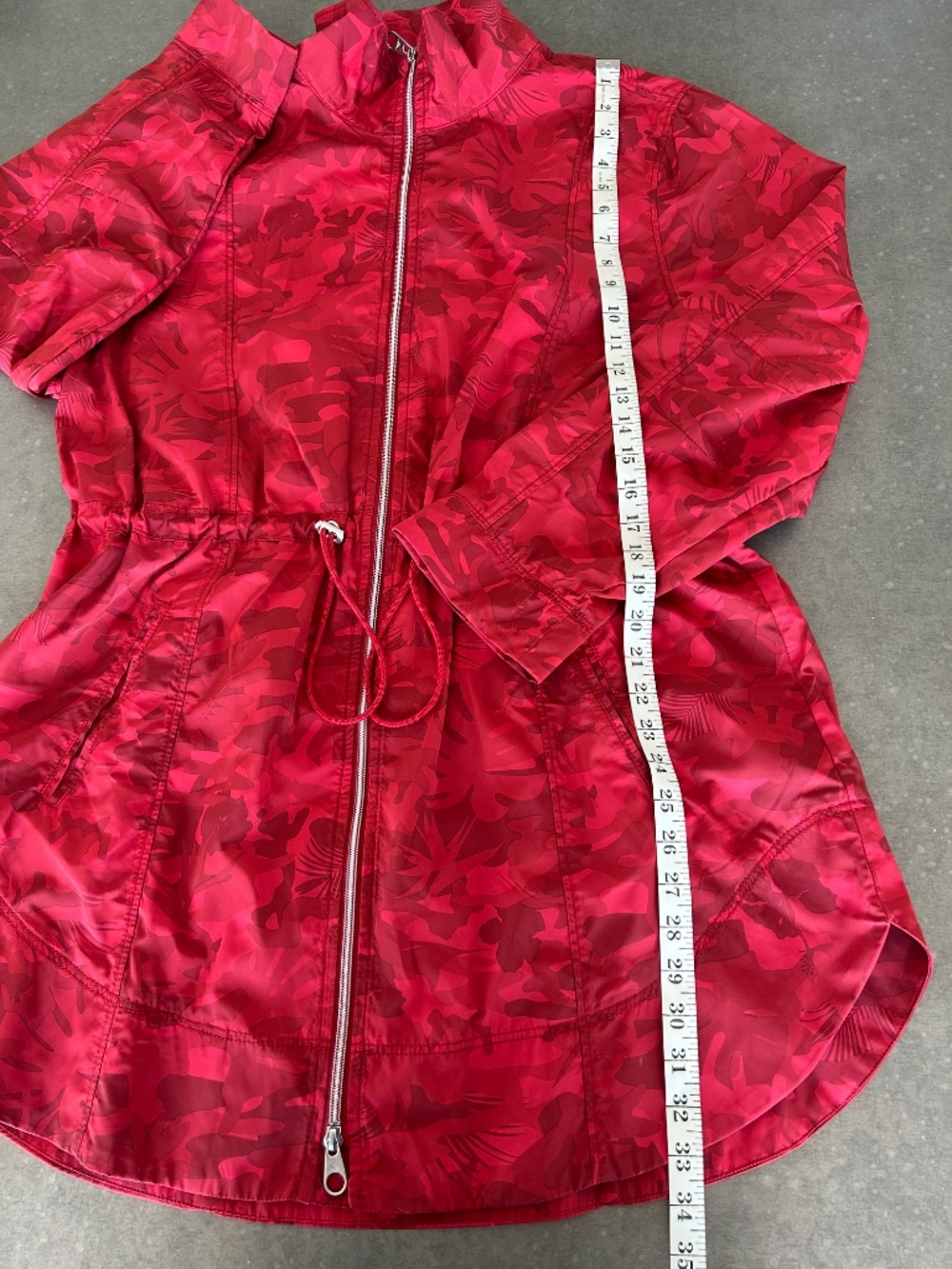 NWT Tommy Bahama Camo Canyon Anorak Jacket in Jester Red Sz XL - Picture 5 of 6